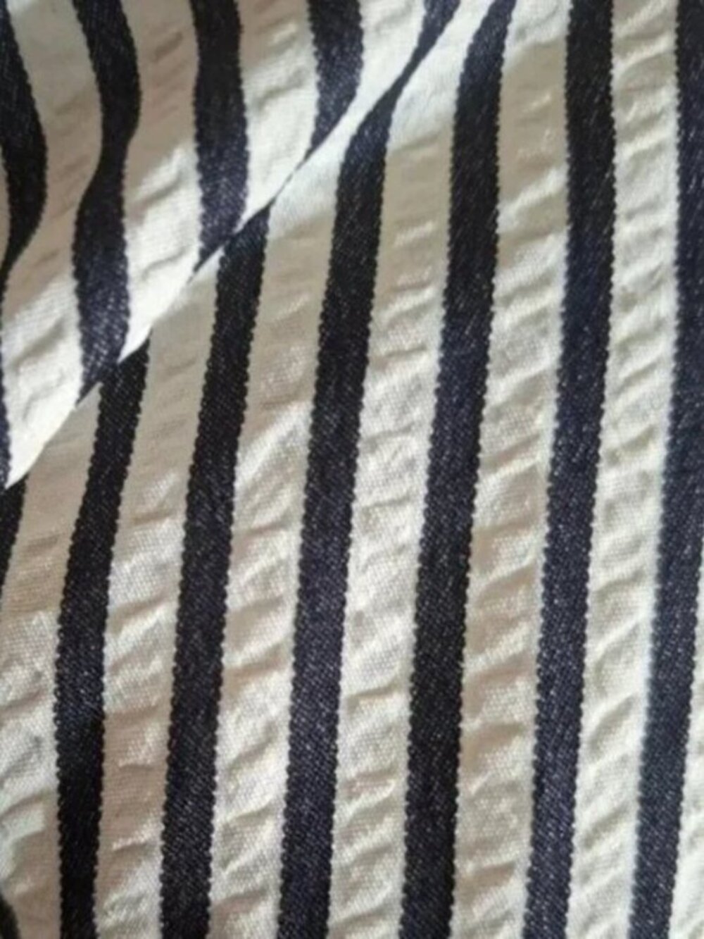 Striped Black & White Maxi Dress - Picture 5 of 5